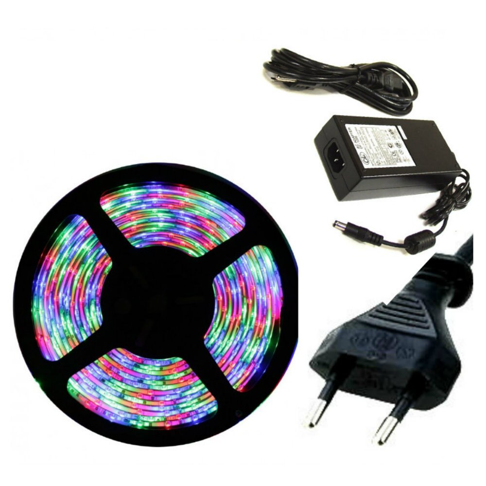 Rulou MÄƒiestrie Cuptor Kit Banda Led Rgb 5050 60 Cu Alimentator Si Telecomanda 10m Home Land Ro