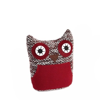 Opritor usa - Bufnita rosu cu gri Opritor usa - Bufnita rosu cu gri