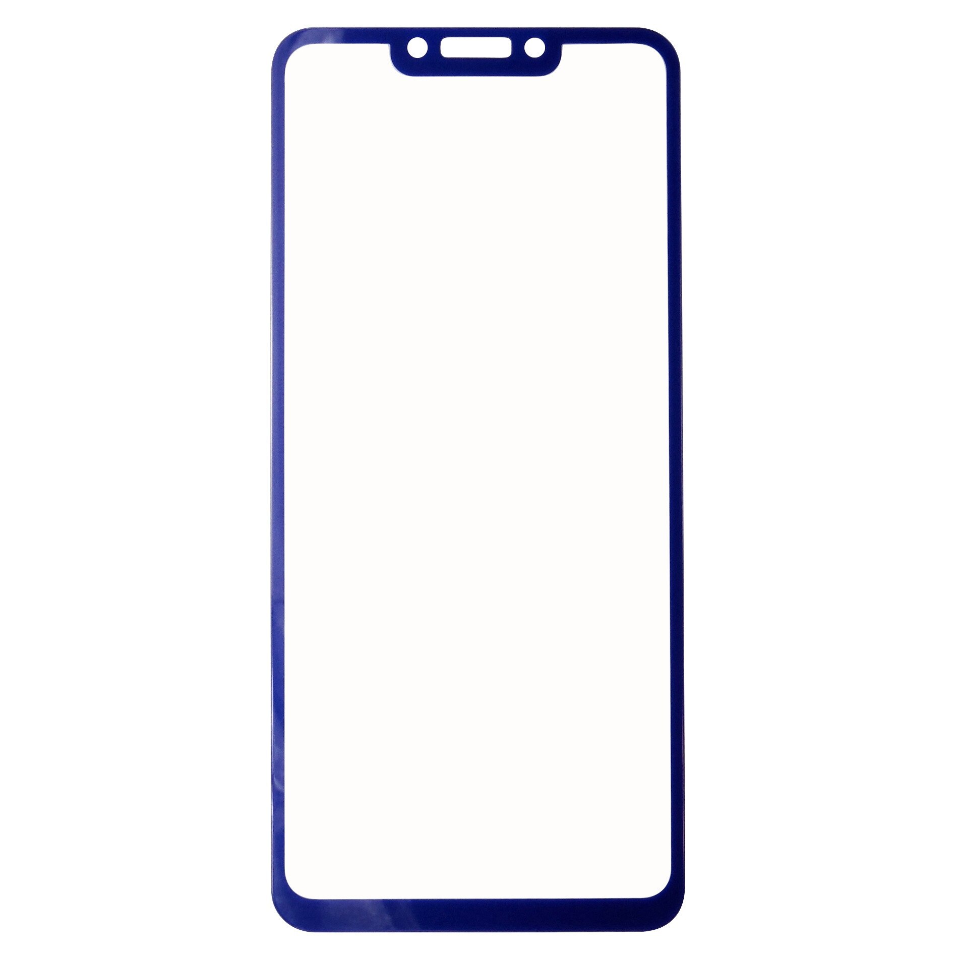 Folie sticla protectie ecran 5D Wozinsky Full Glue margini albastre pentru Huawei Mate 20 Lite