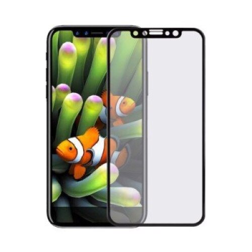 Folie sticla protectie Tempered Glass 10D/9D iPhone X, Black - BULK