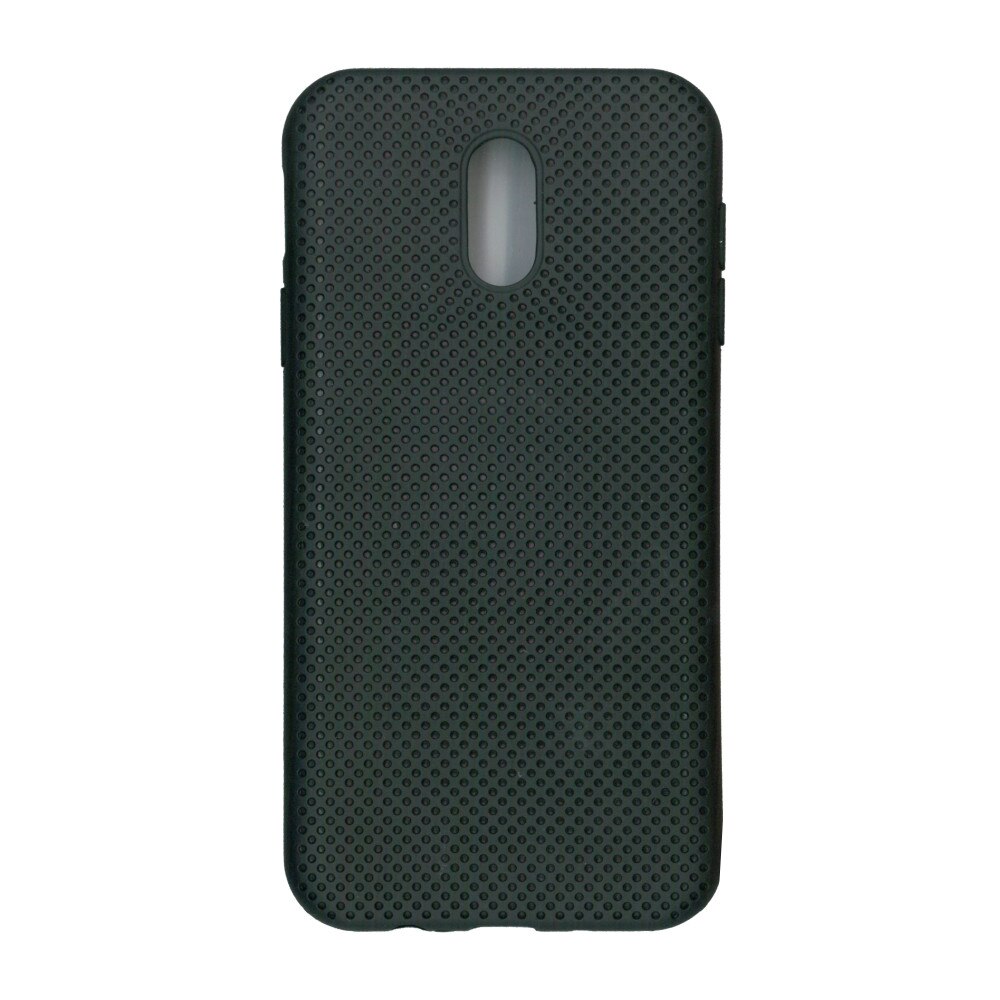 Husa din silicon cu perforatii, Eurocell, pentru Samsung Galaxy J7 2017, negru