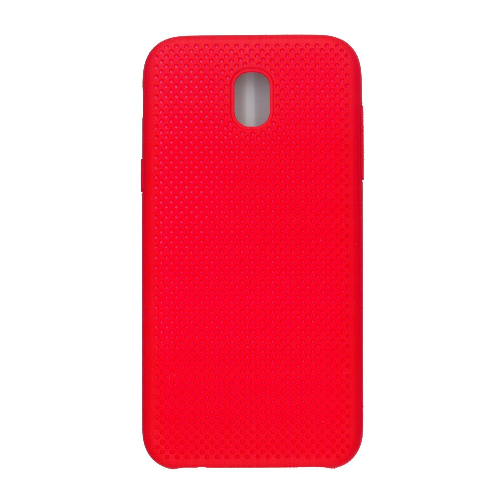 Husa din silicon cu perforatii, Eurocell, pentru Samsung Galaxy J5 2017, rosu