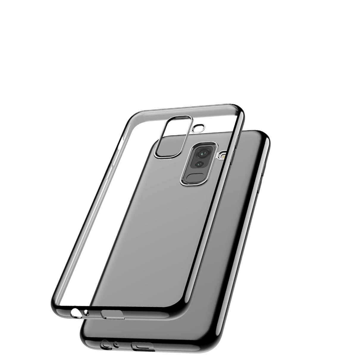 Capac Protectie Spate Cellara Colectia Electro Pentru Samsung Galaxy A6 Plus- Negru