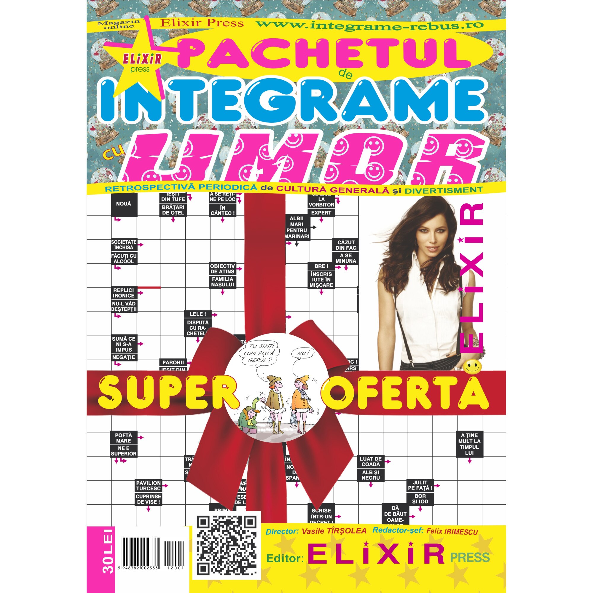 Pachetul de integrame cu umor, 300 pagini