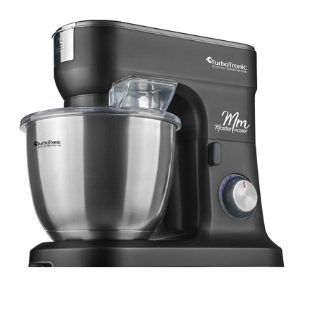 Robot bucatarie TurboTronic TT-015, 1500 wati,model 2018,professional stand mixer, bol inox 6,5 litri,negru