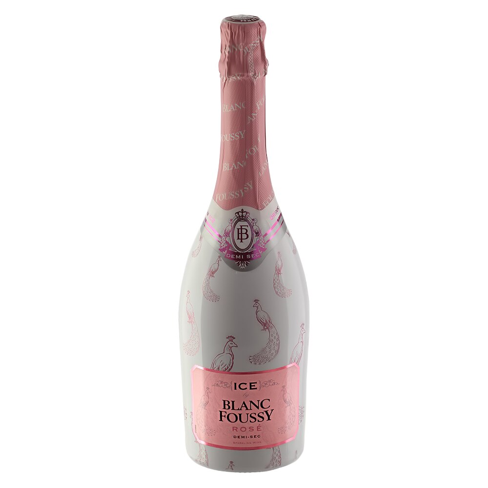 Vin Spumant Blanc Foussy Ice Rose Demisec, 0.75l