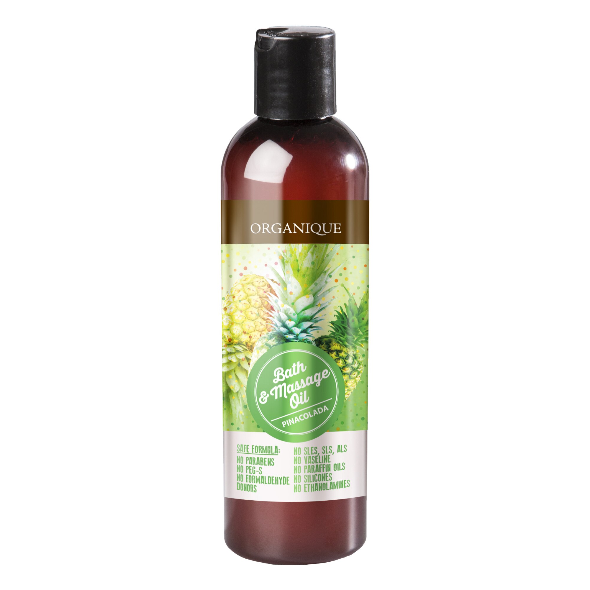 Ulei pentru masaj si baie cu ananas, Organique, 500 ml