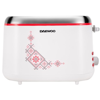 Prajitor de paine Daewoo DBT70TR, 900 W, design traditional, 2 felii, indicator luminos, carcasa CoolTouch, Alb Prajitor de paine Daewoo DBT70TR, 900 W, design traditional, 2 felii, indicator luminos, carcasa CoolTouch, Alb
