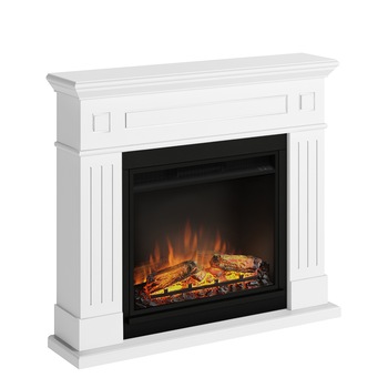 Semineu TAGU Larsen Pure White cu Focar Electric PowerFlame, 23 inch, FM462-WH1 + 23PF1A Semineu TAGU Larsen Pure White cu Focar Electric PowerFlame, 23 inch, FM462-WH1 + 23PF1A