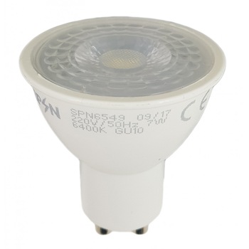 Bec Led Gu10, model R50, 7W=55W, 6400K, lumina rece Bec Led Gu10, model R50, 7W=55W, 6400K, lumina rece