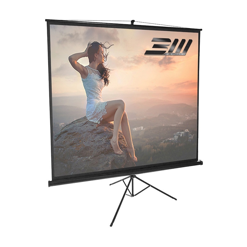 Ecran proiectie trepied BlackMount, marime vizibila 180 cm x 180 cm
