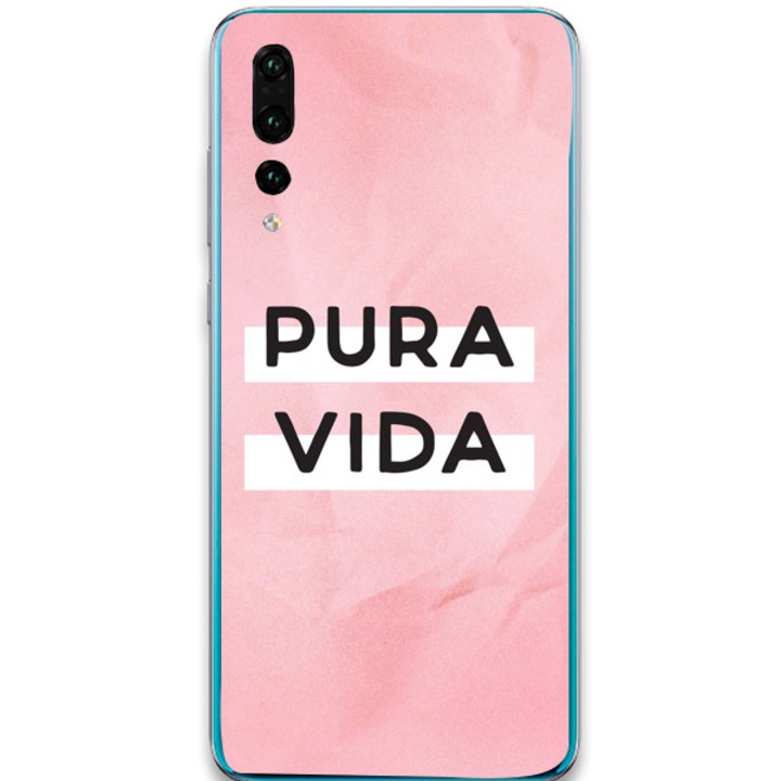 Калъф Huawei P20 Pro Pura vida розов, многоцветен