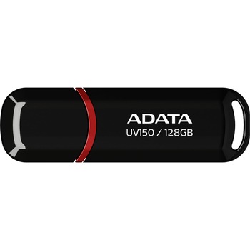 Memorie USB ADATA UV150, 128GB, USB 3.2, Negru Memorie USB ADATA UV150, 128GB, USB 3.2, Negru