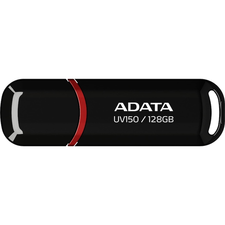 USB Flash памет ADATA UV150, 128GB, USB 3.2, Черна