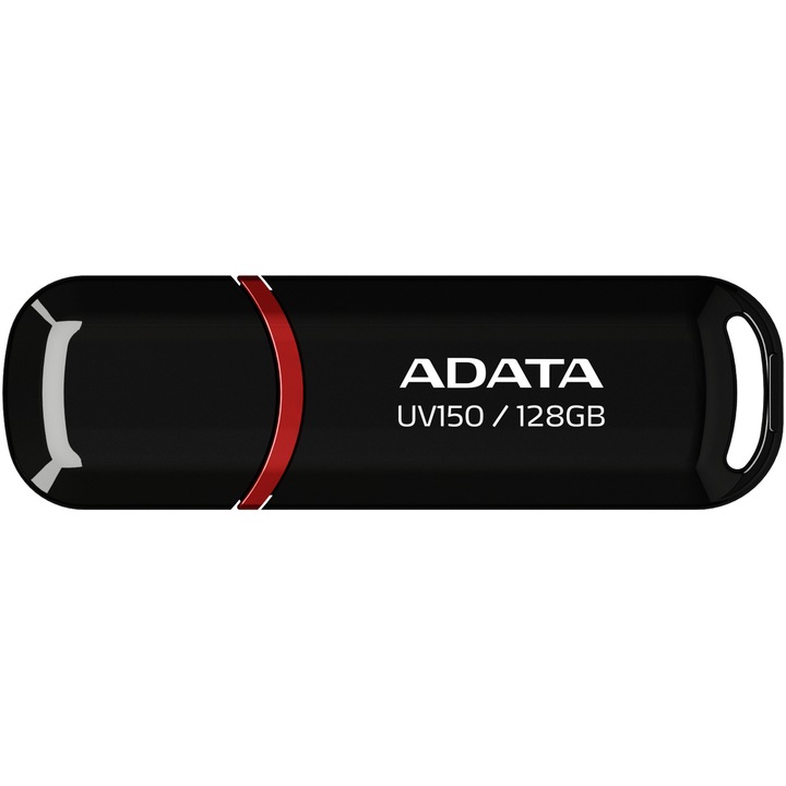 ADATA Pendrive 128GB, UV150 USB 3.1, Fekete