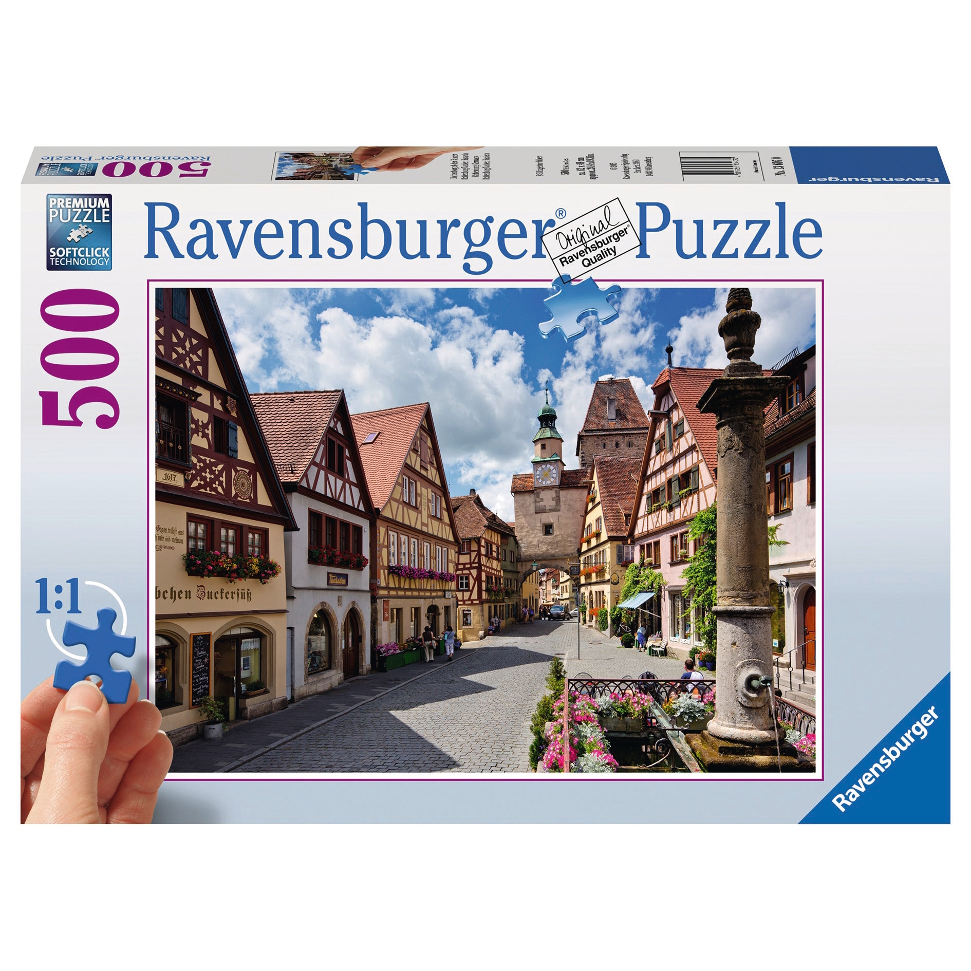 Puzzle Ravensburger Rothenburg, 500 Piese