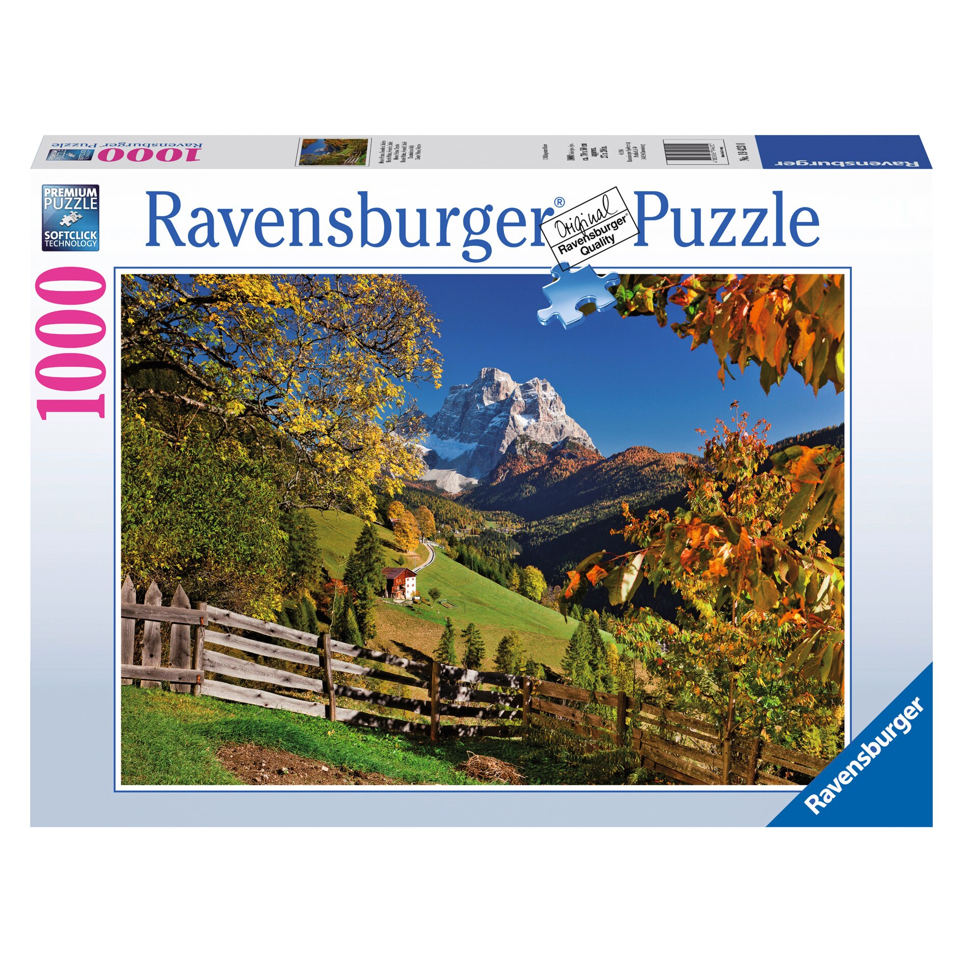 Puzzle Ravensburger - Monte Pelmo, Italia, 1000 piese