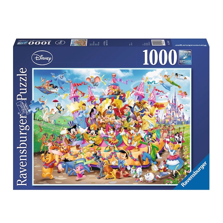 Ravensburger puzzle - Többszínű Disney karnevál, 1000 darabos