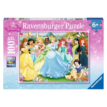 Puzzle Ravensburger XXL - Printesele Disney, 100 piese Puzzle Ravensburger XXL - Printesele Disney, 100 piese