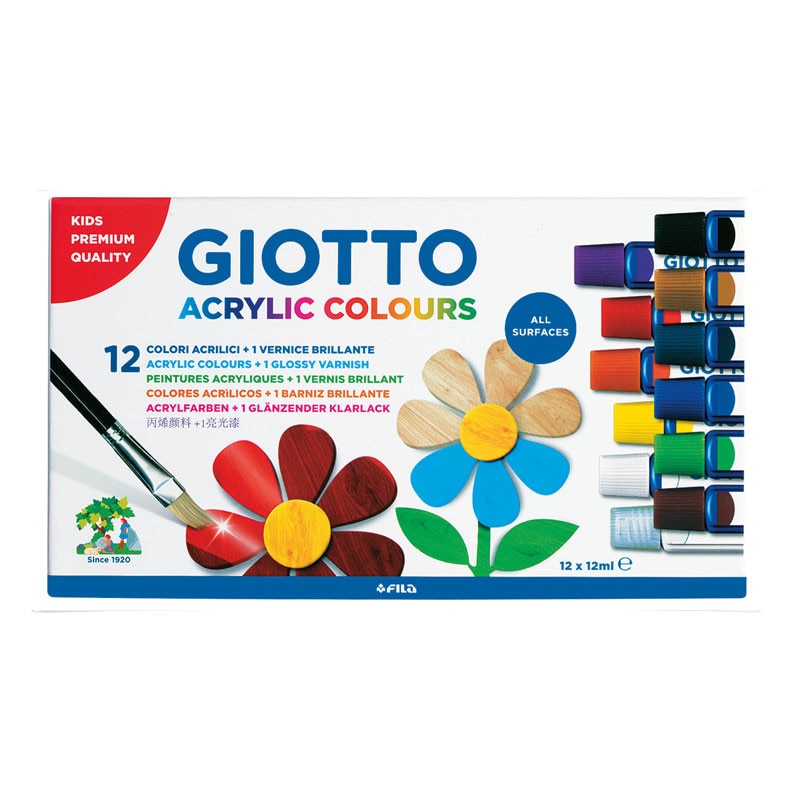 Set 12 culori acrilice Giotto