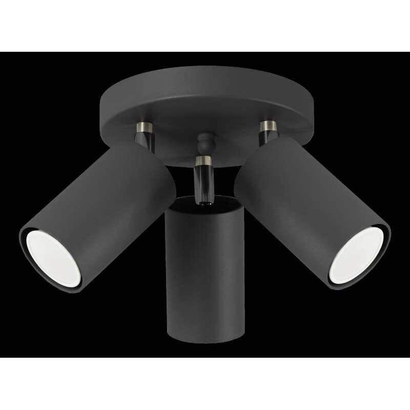 Plafoniera Lampex, Rolos 3A, Negru