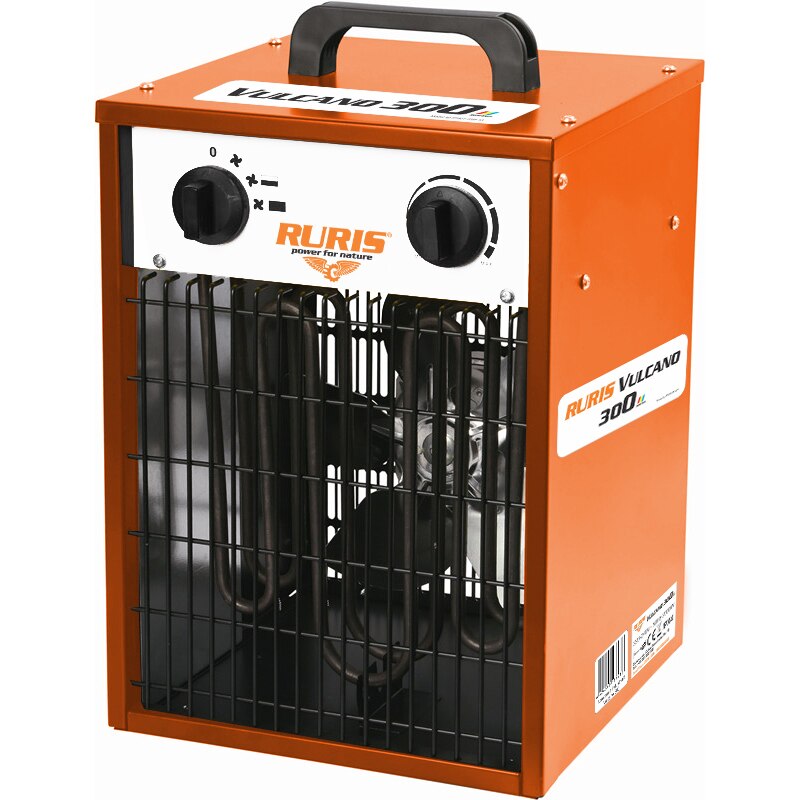Aeroterma electrica Ruris Vulcano 300, 3000 W, 220 V, 514 mc/ora