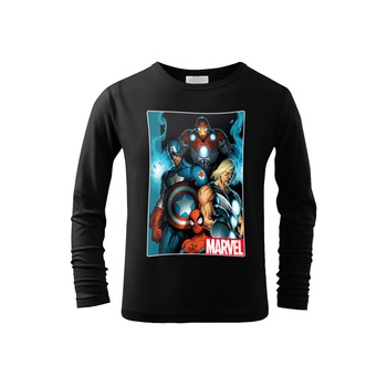 Bluza Eroii Marvel , ADLER, Negru Bluza Eroii Marvel , ADLER, Negru