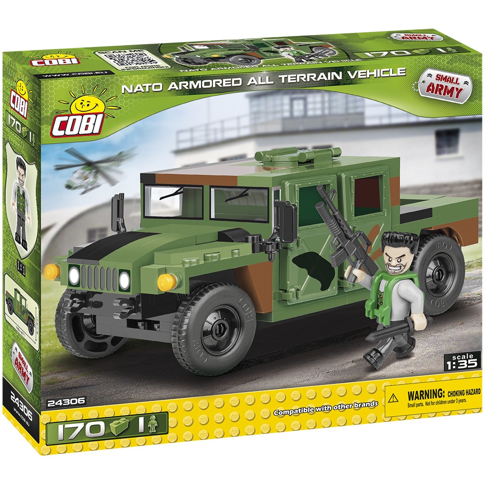 Set de constructie Cobi, Small Army Nato Vehicul blindat (170pcs)