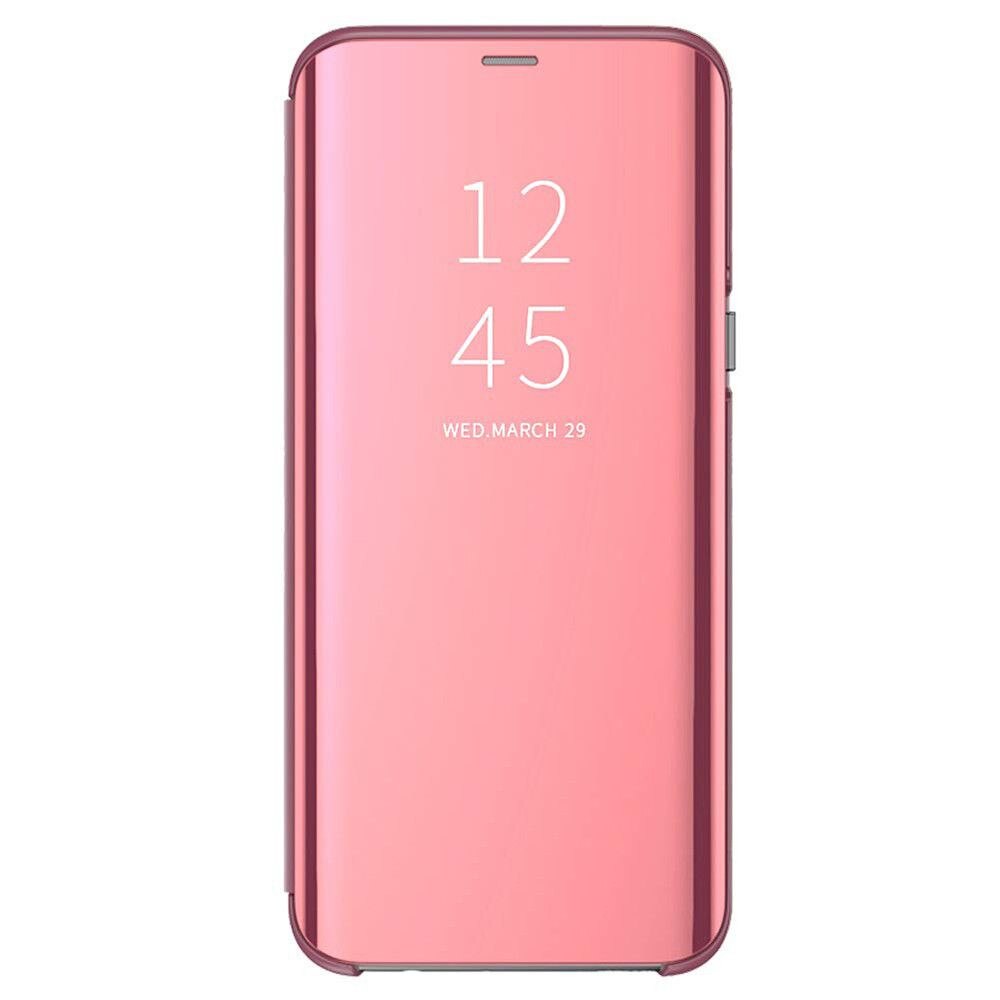 Husa carte clear view Lemon Huawei Mate 20 lite, Rose gold