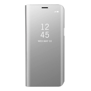 Husa carte clear view Lemon Huawei Mate 20 lite, Silver + Folie sticla 3D Negru Husa carte clear view Lemon Huawei Mate 20 lite, Silver + Folie sticla 3D Negru