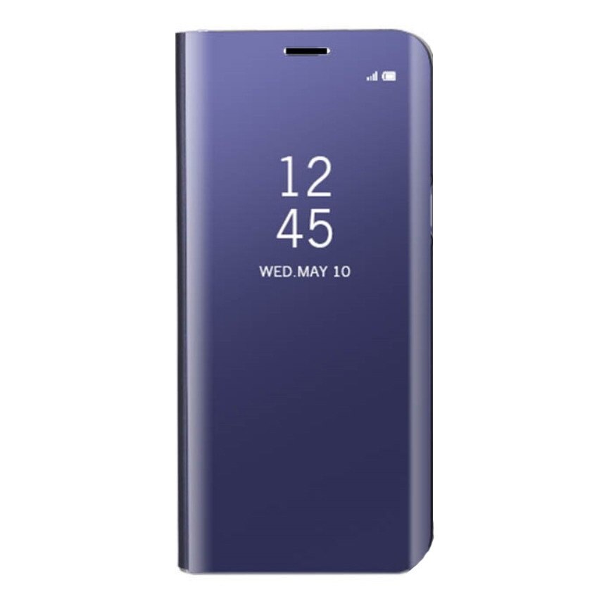 Husa carte clear view Lemon Huawei Mate 20 lite, Mov + Folie sticla 3D Negru