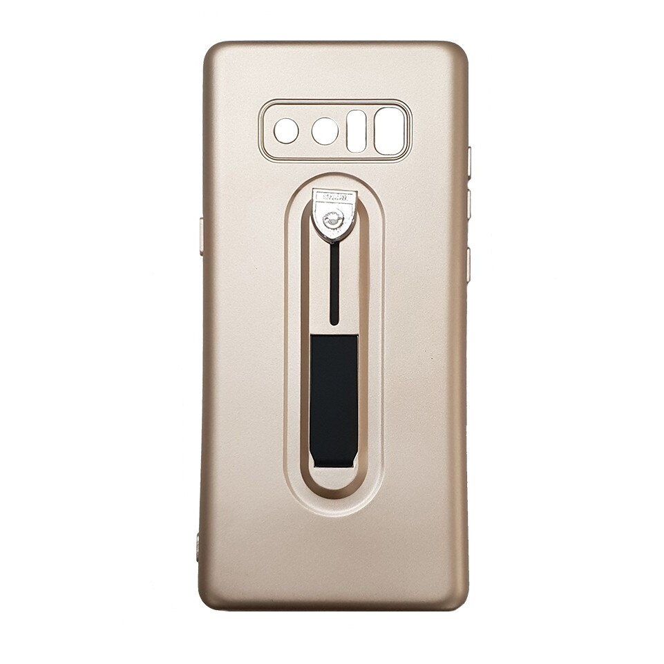 Husa silicon cu suport pentru selfie Samsung Note 8, Auriu