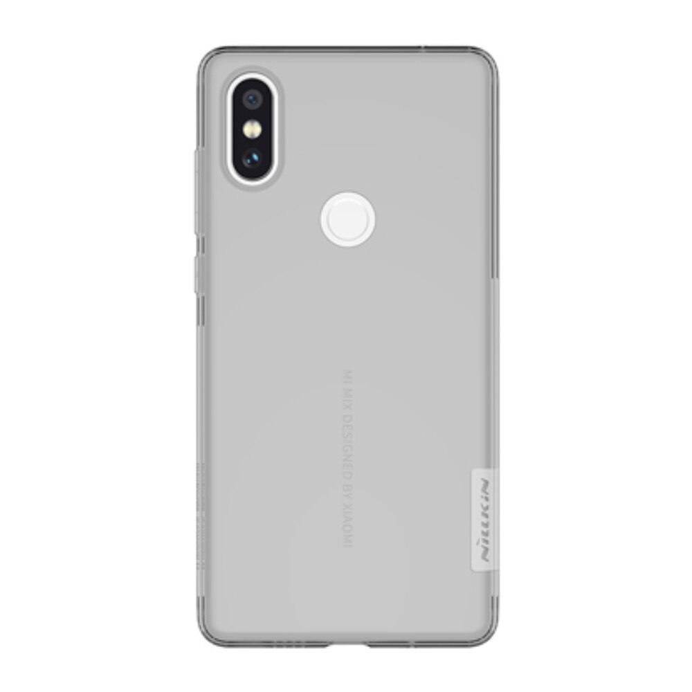 Husa de protectie spate, silicon transparent, Nillkin, pentru Xiaomi Mi Mix 2S, negru transparent