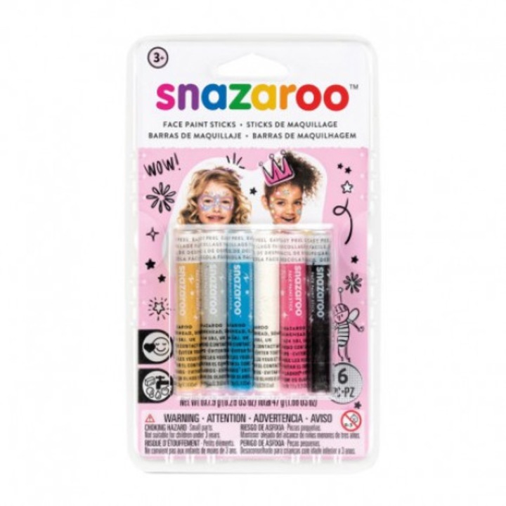 Комплект пръчици за рисуване на лица Snazaroo за момичета