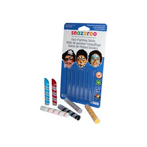 Set baton culoare pictura pe fata baieti Snazaroo