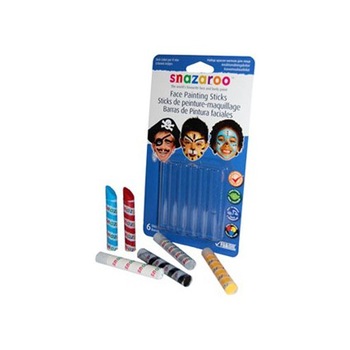 Set baton culoare pictura pe fata baieti Snazaroo Set baton culoare pictura pe fata baieti Snazaroo