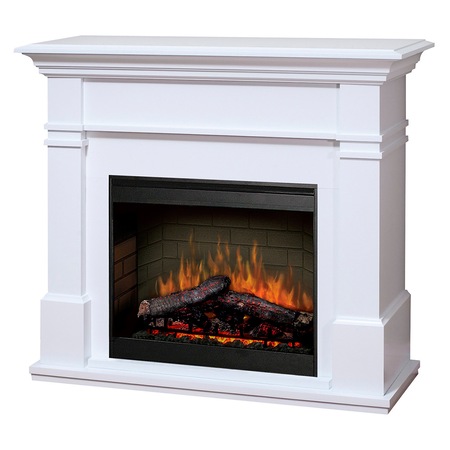 Semineu Kenton alb - cu focar electric 3D Dimplex Optiflame DF2608-EU cu sunet