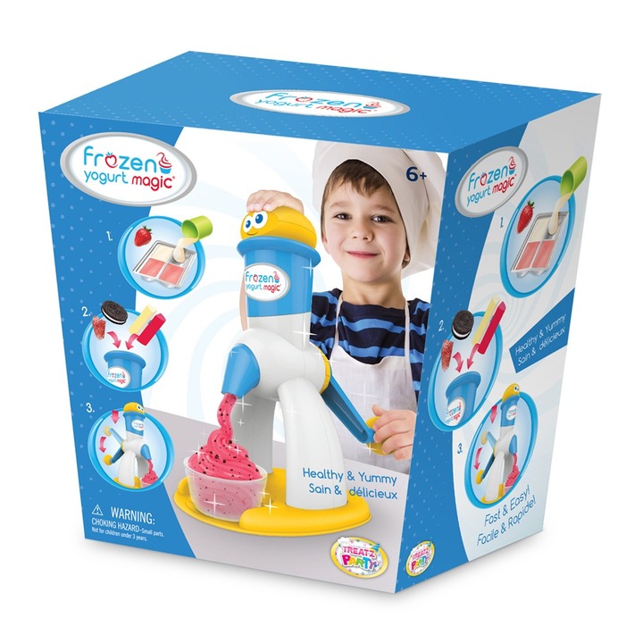 Joc creativ masina de iaurt, Chippo, Alb/Albastru