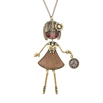 Pandantiv cu lant Bambola Luxemburghese-Gold, Gatsby Style Revival by Roxannes - Bambole Milanesi, Auriu 41416-Gold Pandantiv cu lant Bambola Luxemburghese-Gold, Gatsby Style Revival by Roxannes - Bambole Milanesi, Auriu 41416-Gold