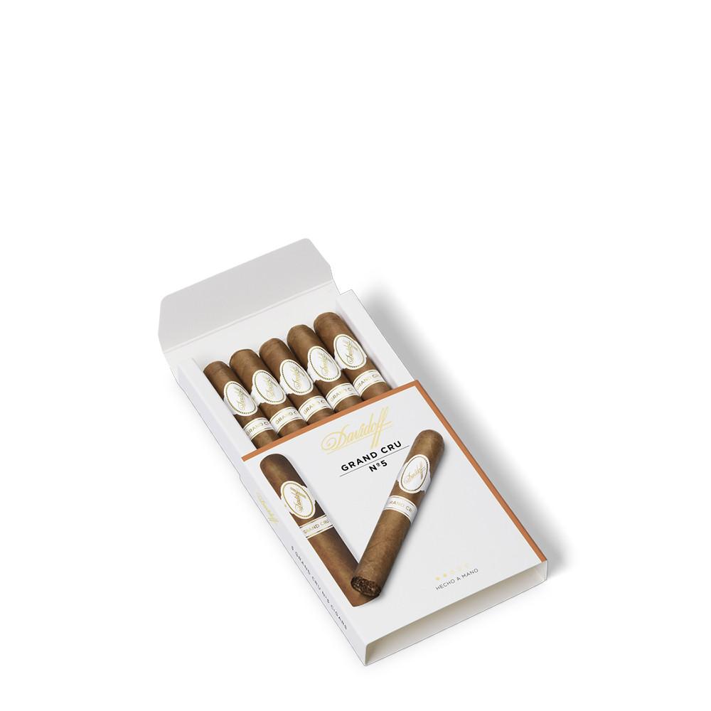Trabuc Davidoff Grand Cru No. 5 Petit Corona Natural 5 Pack