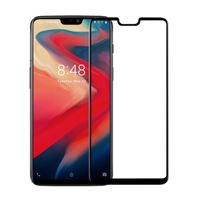 Folie din sticla 3D securizata pentru OnePlus 6T, Full Glue, Full Screen, Negru