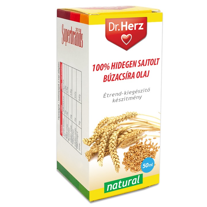 Ulei din germeni de grau presat la rece Dr Herz 50 ml