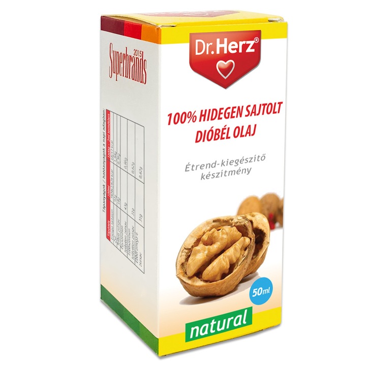 Ulei de nuci presat la rece Dr Herz 50ml