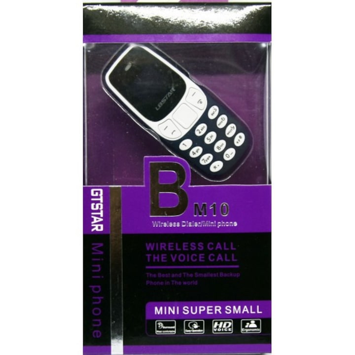 L8Star, Nokia Dual Sim 330M, Mini Telefon, FM Rádió, Bluetooth, Kék