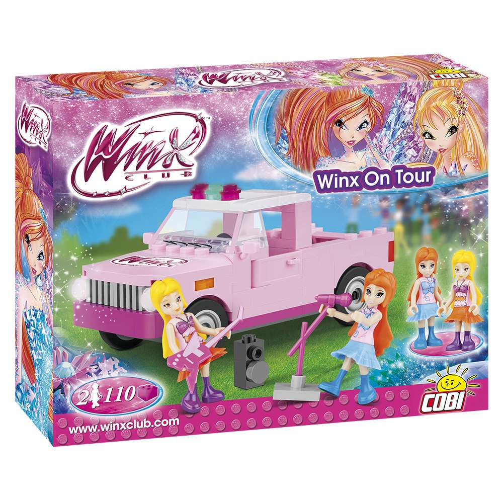 Set de constructie Cobi, Winx Club, Winx in turneu (110pcs)