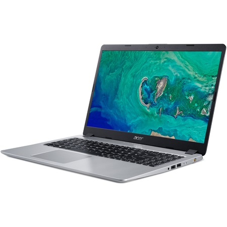 Laptop Acer Aspire 5 A515-52-59ET cu procesor Intel® Core™ i5-8265U pana la 3.90 GHz, Whiskey Lake, 15.6", Full HD, 8GB, 1TB, Intel® UHD Graphics 620, Linux, Pure Silver
