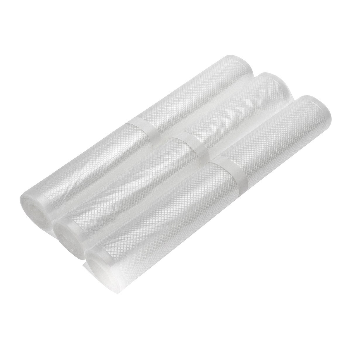 Rola gofrata pentru vidare, Status, 28x300 cm, grosmie 100-130 microni, compatibila cu orice aparat de vidat, set de 3 bucati