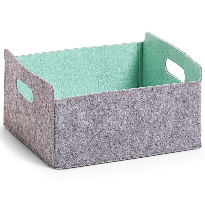 Cos depozitare Zeller, 31 x 26 x 15.5 cm, Gri