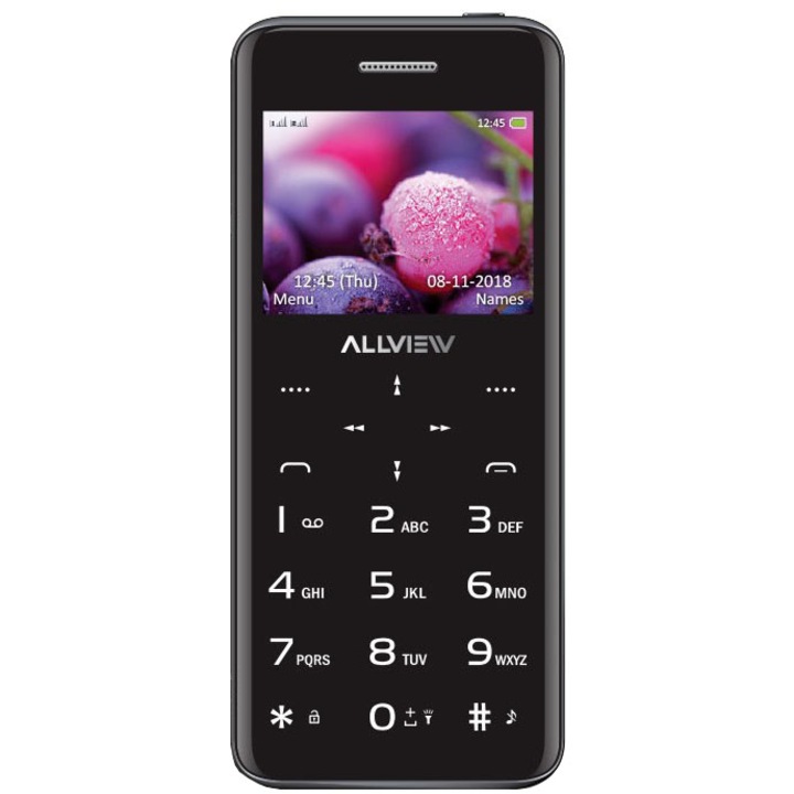 Allview S8 Style Mobiltelefon, Kártyafüggetlen, Dual SIM, Fekete