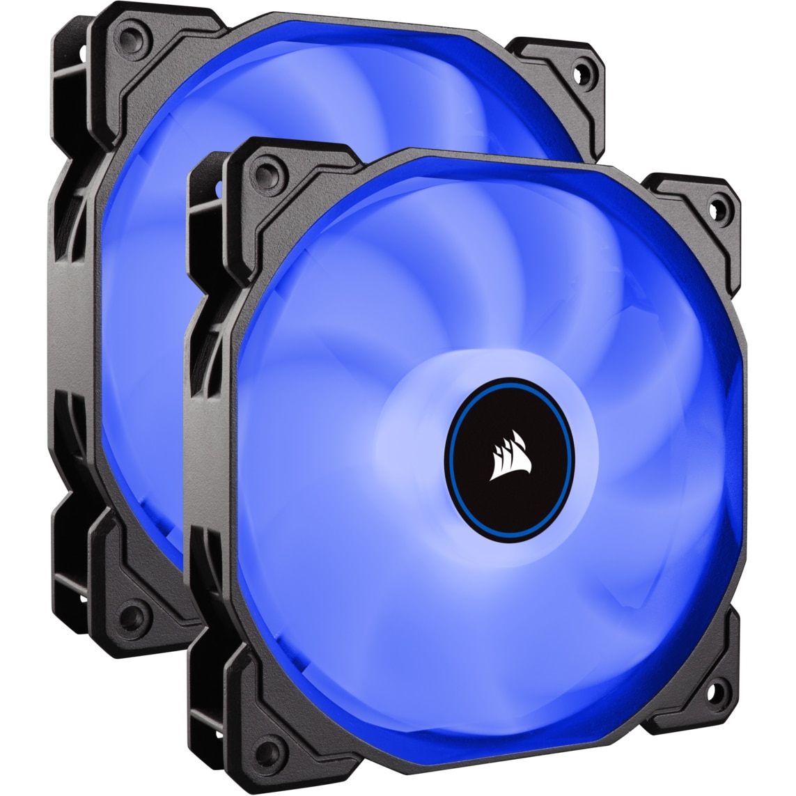 Ventilator PC Corsair AF140 LED Low Noise Cooling Fan, 1200 RPM, Dual Pack - Blue